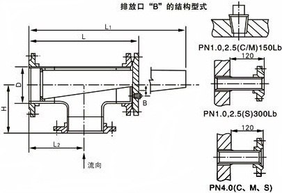 ST24S反折流式T型過(guò)濾器